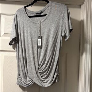 Gray Women's Twist Top